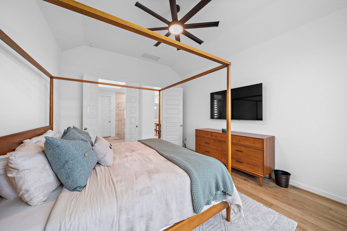 Bedroom, Interior, Wood Texture Flooring