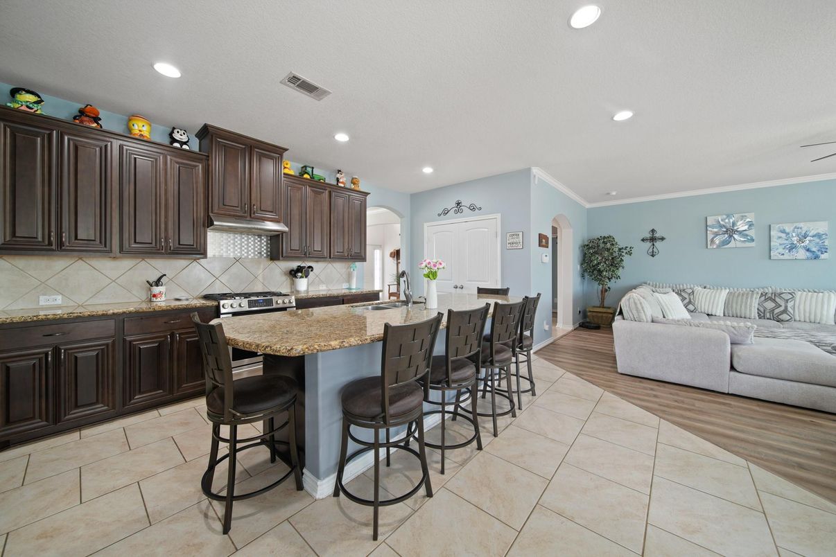 Interior, Kitchen, Living room, Recessed Lighting