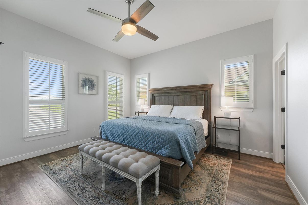Bedroom, Interior, Wood Texture Flooring