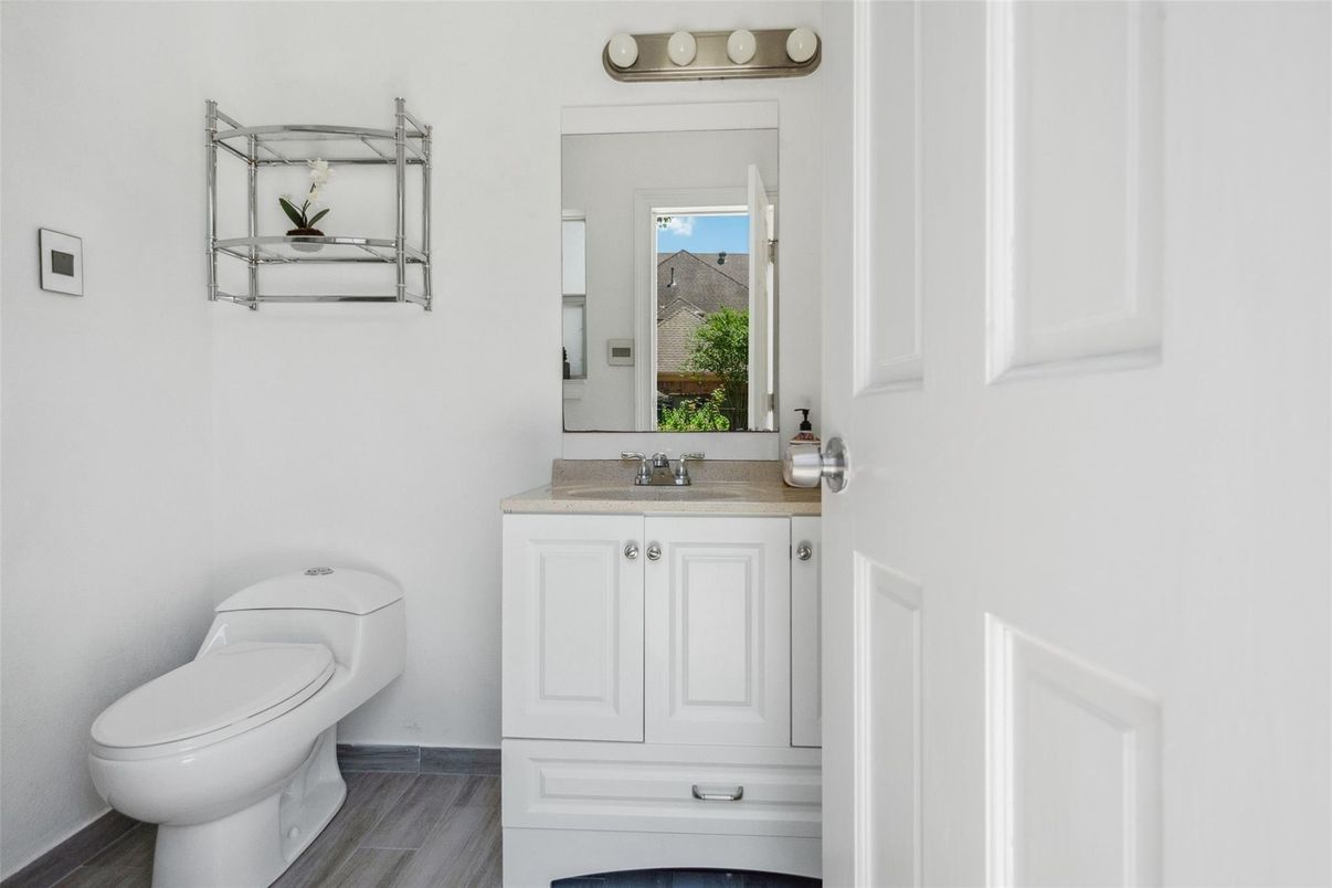 Bathroom, Interior, Wood Texture Flooring