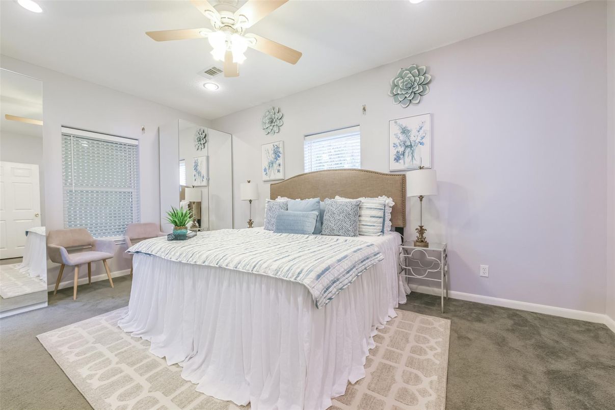 Bedroom, Interior, Recessed Lighting