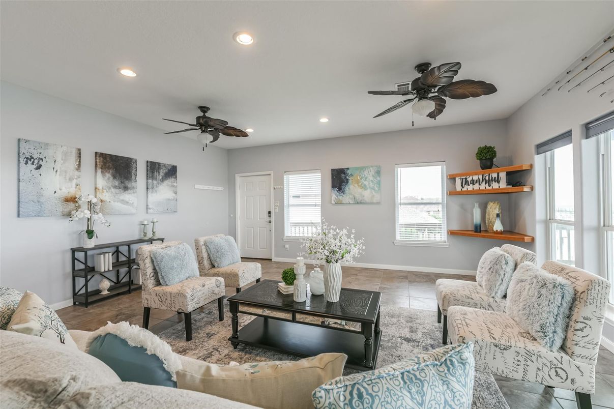 Interior, Living room, Recessed Lighting