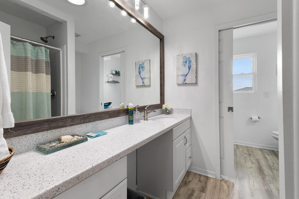 Bathroom, Interior, Wood Texture Flooring