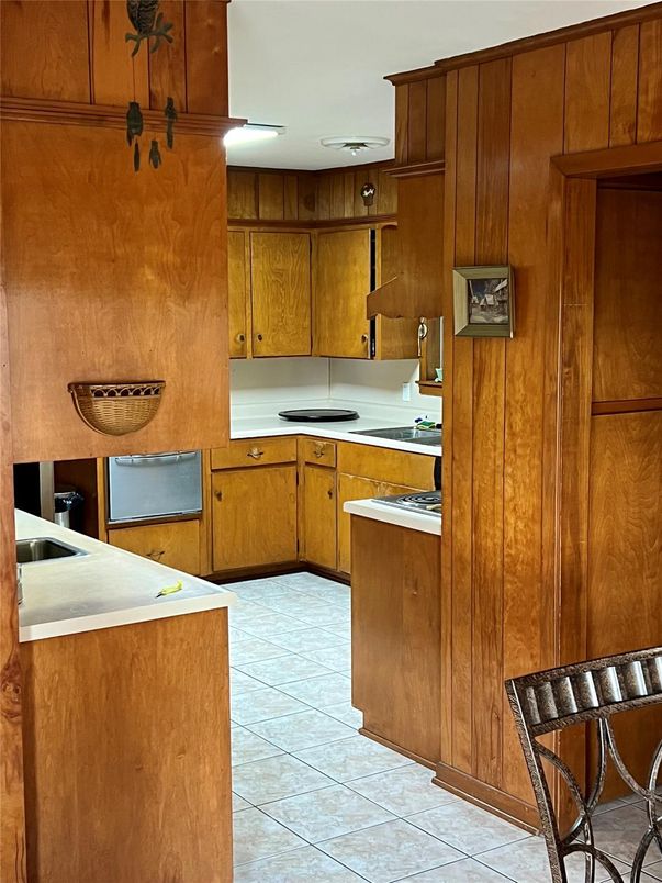Interior, Kitchen, Wooden Walls