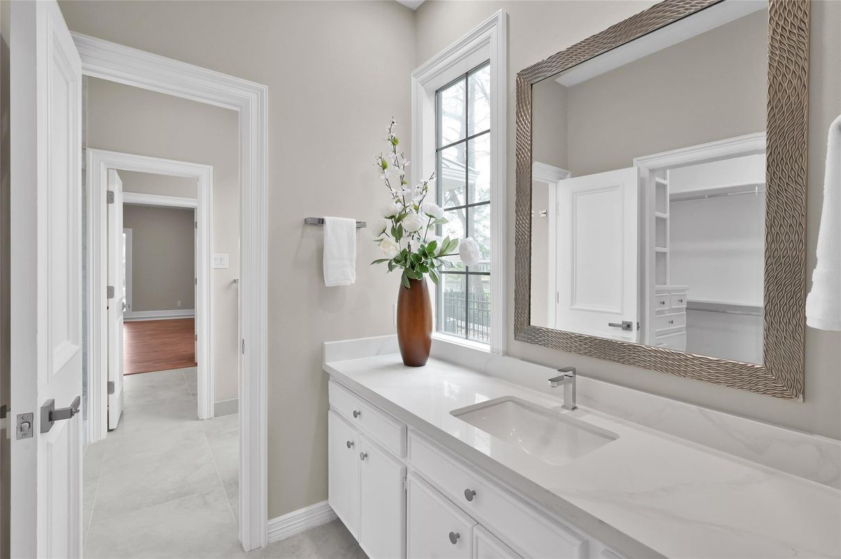 Bathroom, Interior, Marble, Wood Texture Flooring
