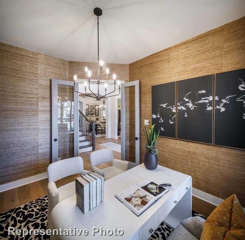 Chandelier, Dining room, Interior, Wood Texture Flooring, Wooden Walls