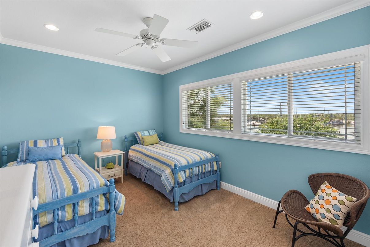 Bedroom, Interior, Recessed Lighting