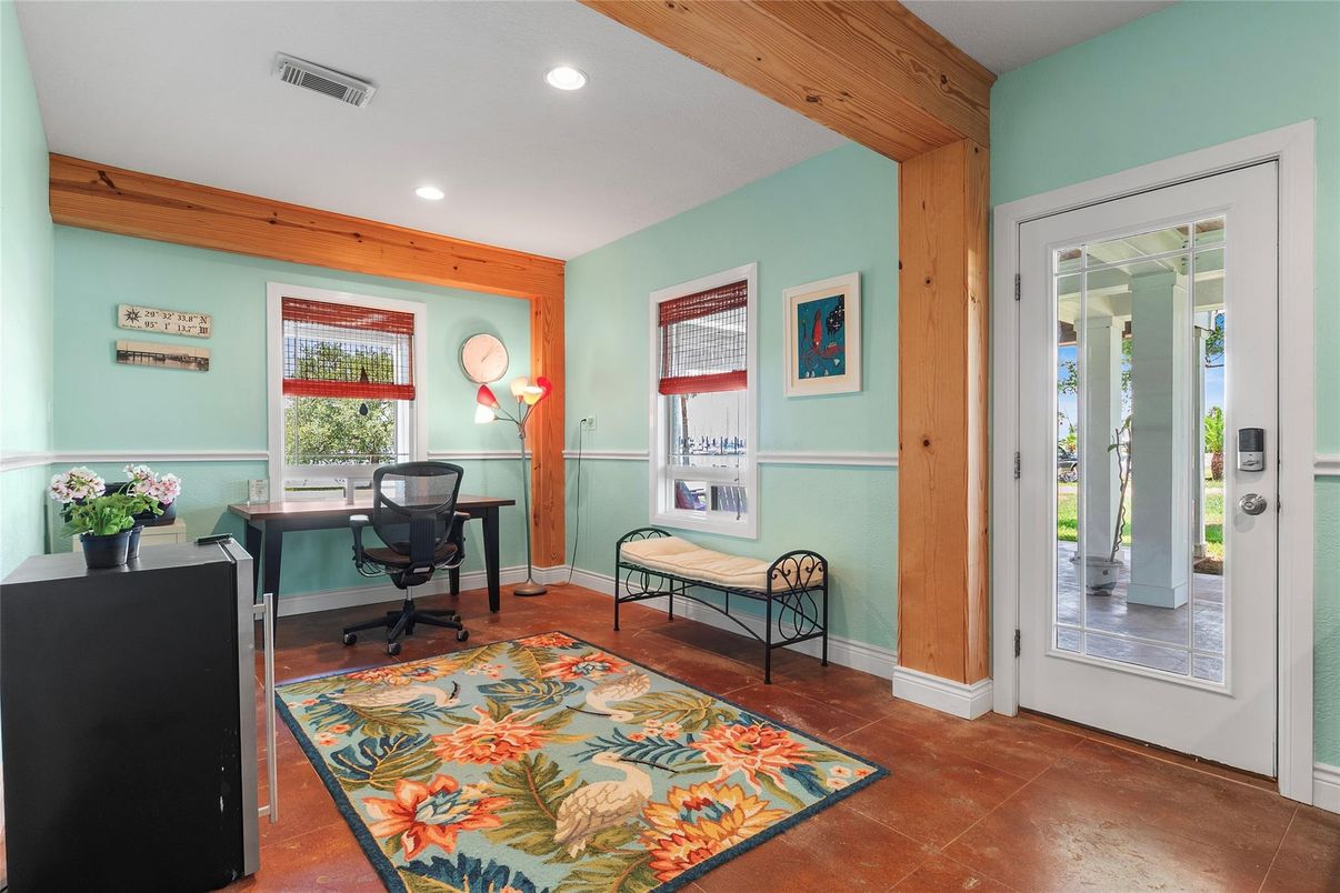 Home Office, Interior, Recessed Lighting