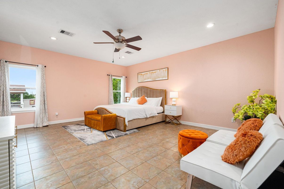 Bedroom, Interior, Recessed Lighting