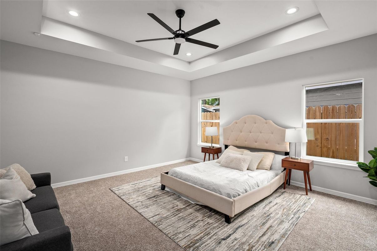 Bedroom, Interior, Recessed Lighting