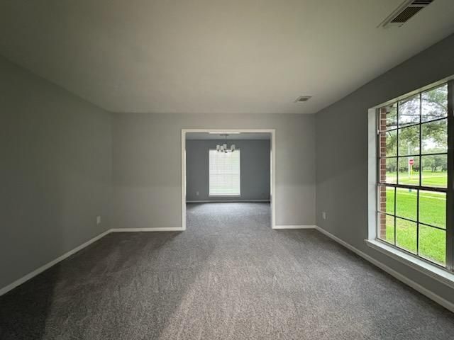 Chandelier, Empty room, Interior