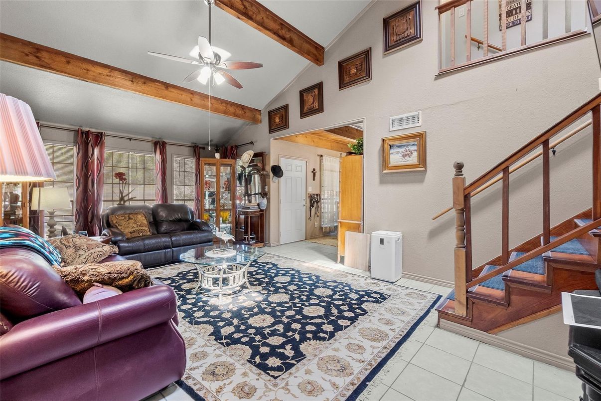 Interior, Living room, Wooden Beams