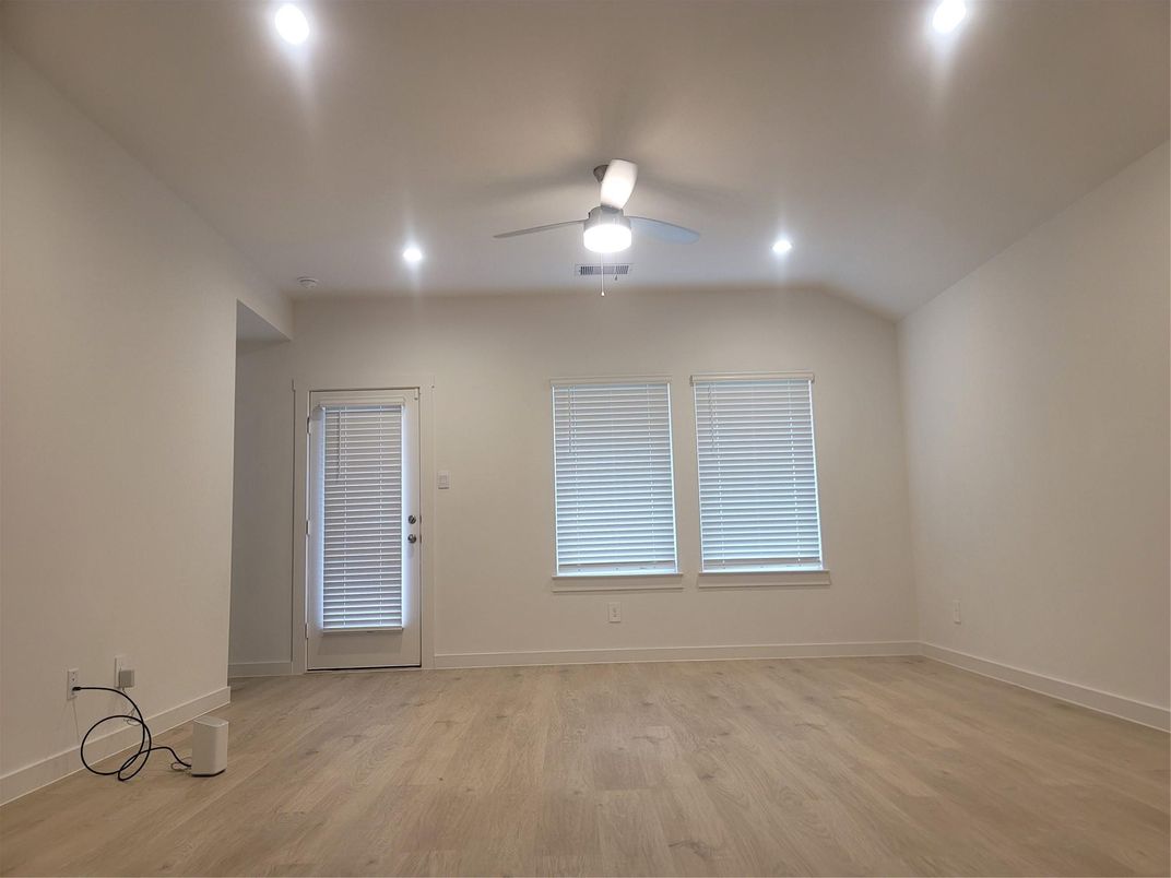 Bathroom, Dual Sink Vanities, Interior, Recessed Lighting, Walk-in Closets, Wood Texture Flooring