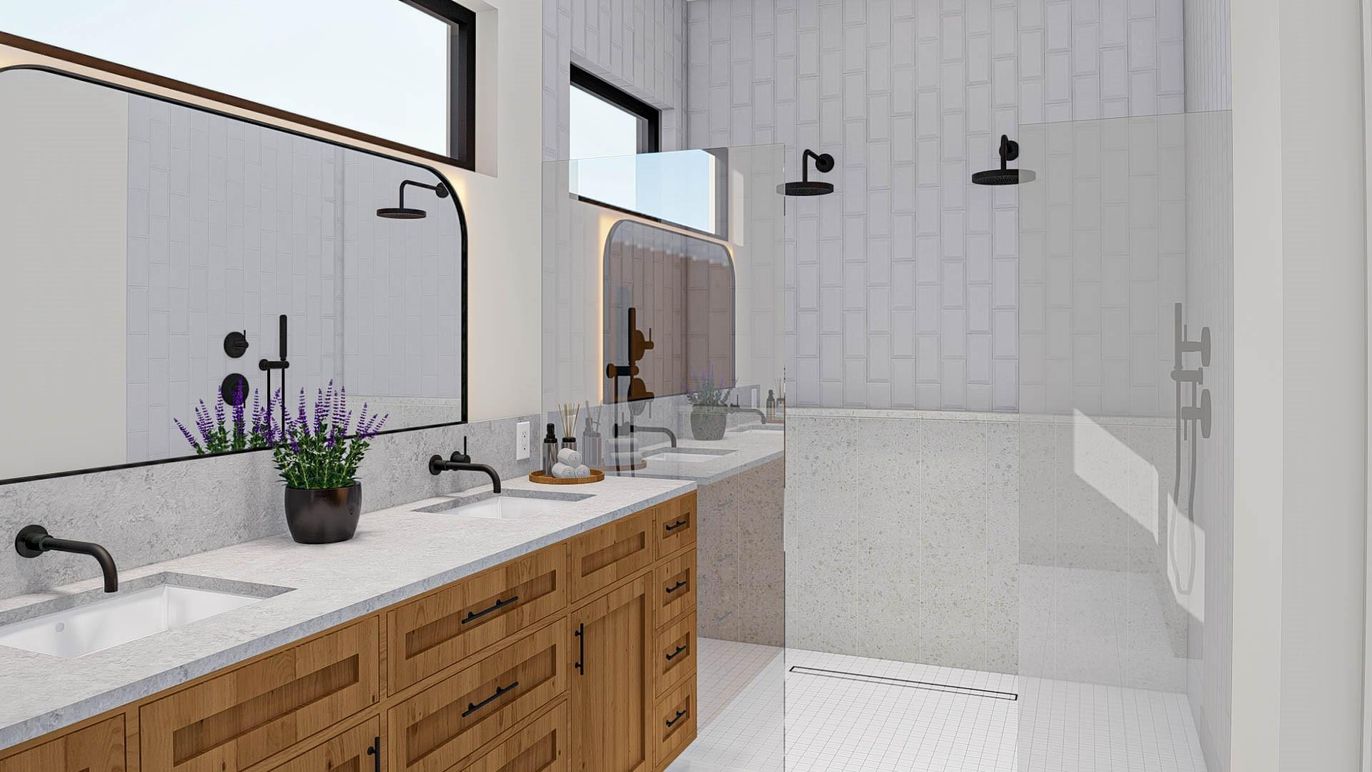 Bathroom, Dual Sink Vanities, Interior