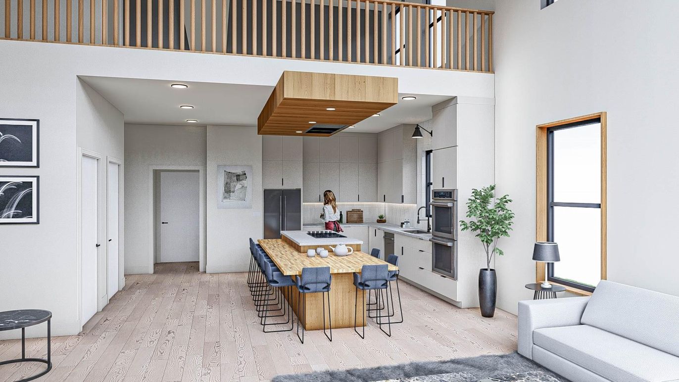 Interior, Kitchen, Recessed Lighting, Stainless Steel Appliances