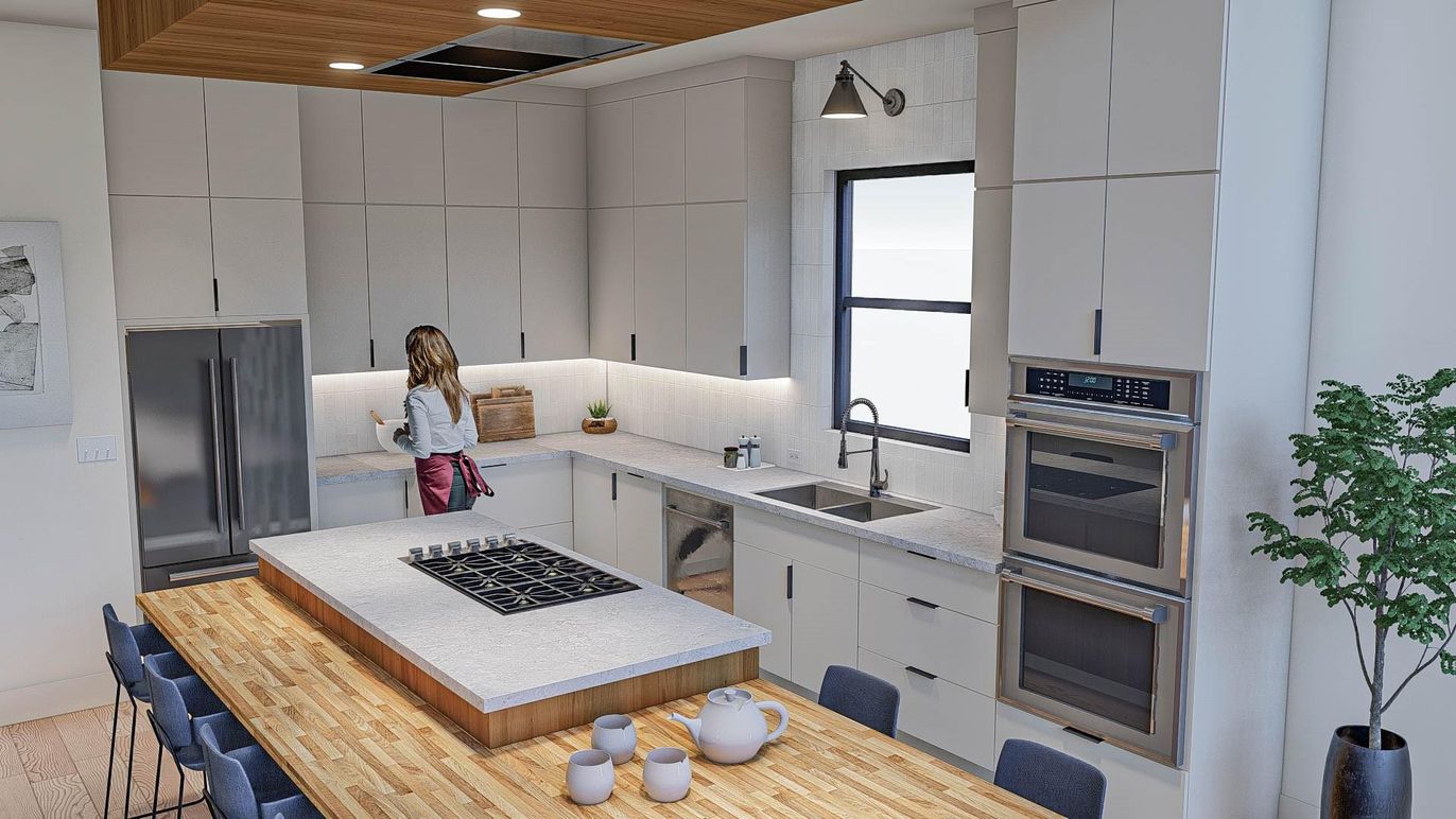Interior, Kitchen, Recessed Lighting, Stainless Steel Appliances