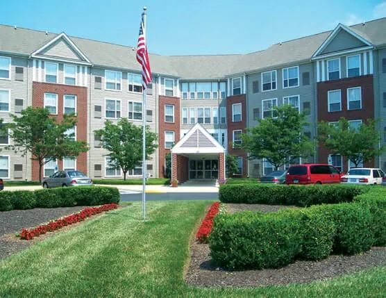 Exterior, Facade, Brick Facade, Condo Building