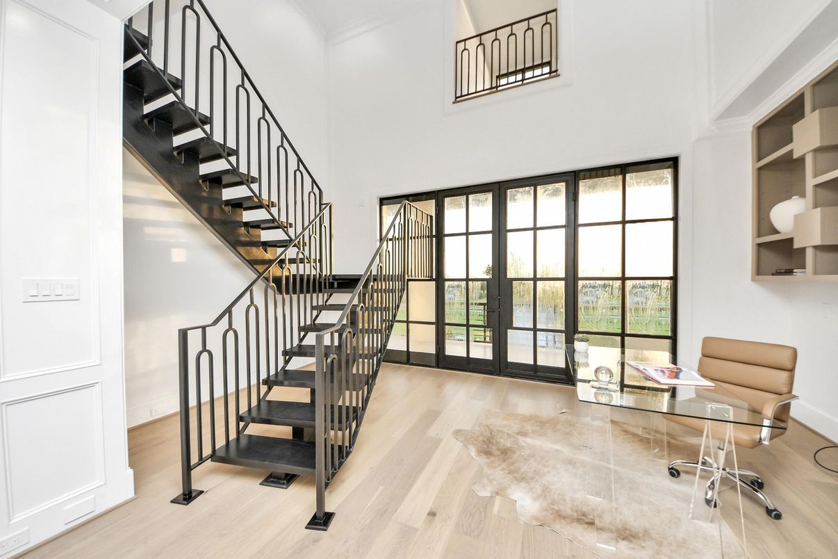 Home Office, Interior, Wood Texture Flooring