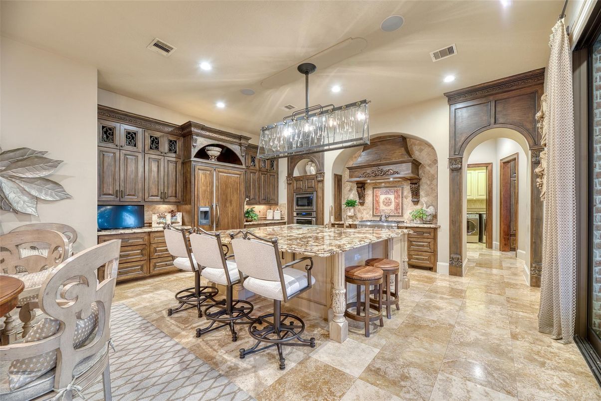 Chandelier, Interior, Kitchen, Recessed Lighting