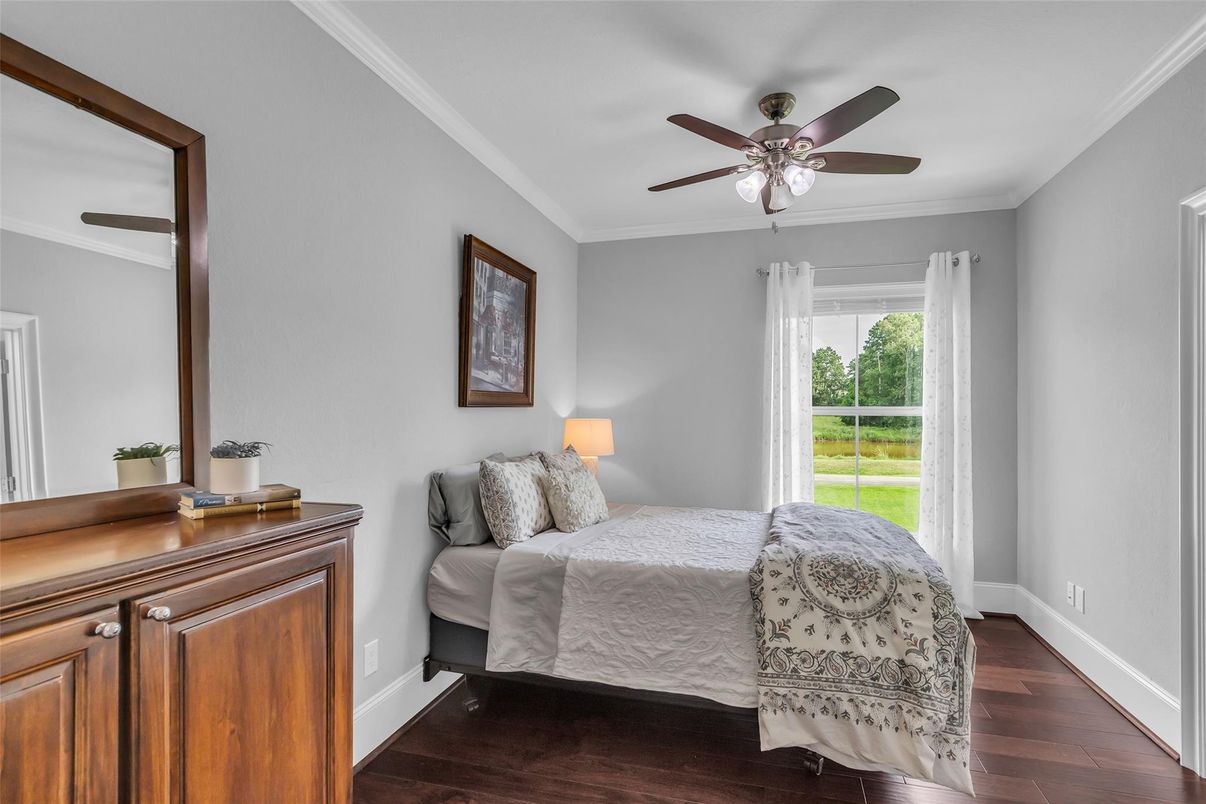 Bedroom, Interior, Wood Texture Flooring