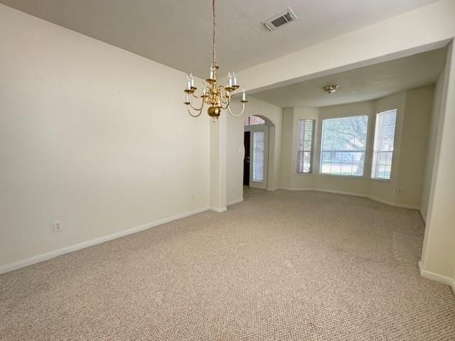 Chandelier, Empty room, Interior
