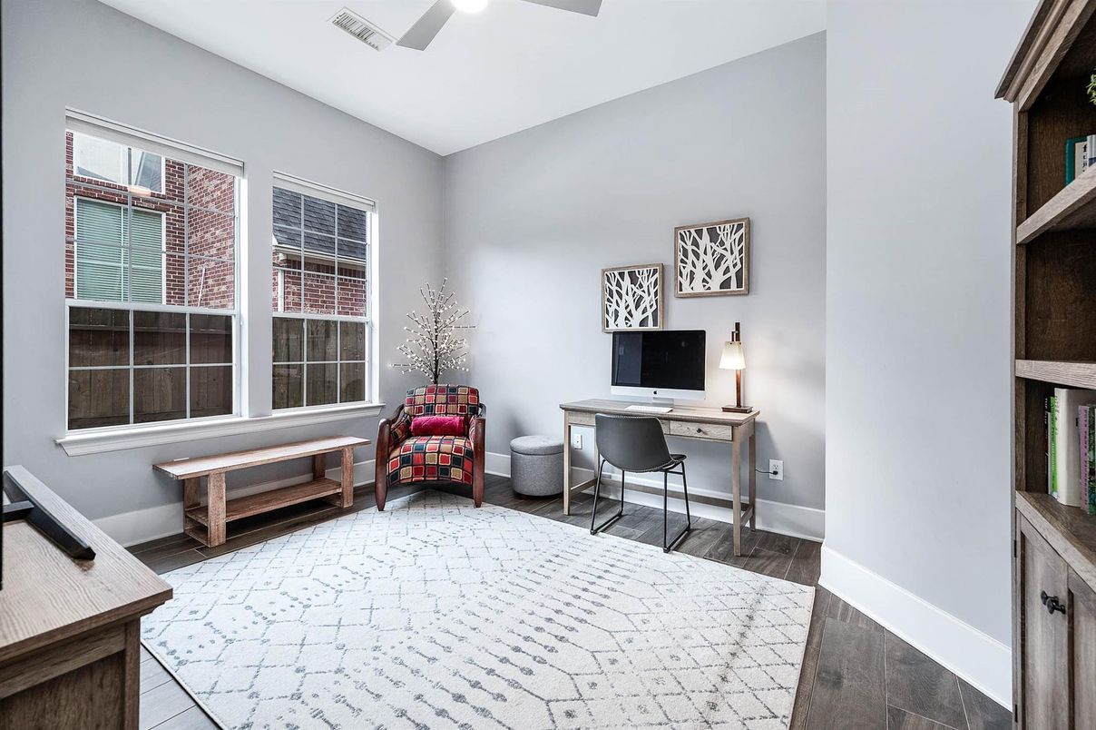 Home Office, Interior, Wood Texture Flooring