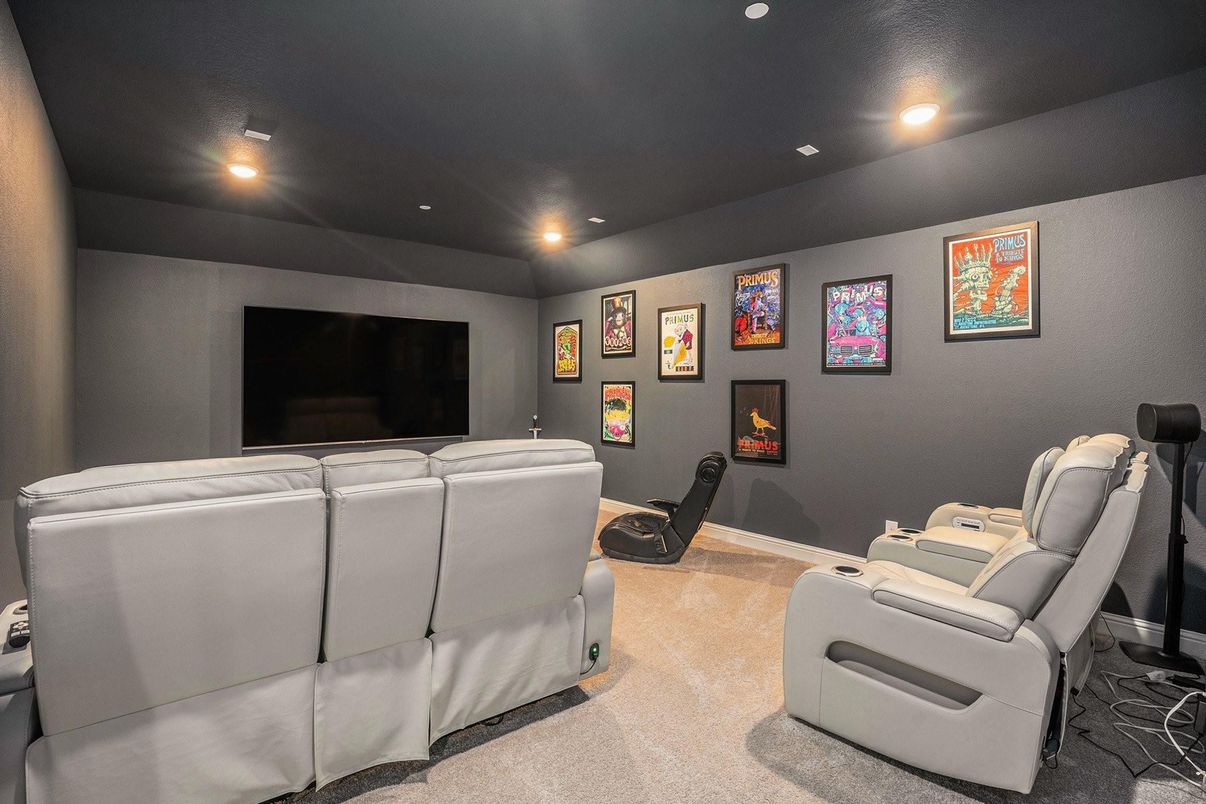 Home Theatre Room, Interior, Recessed Lighting, Theatre Room