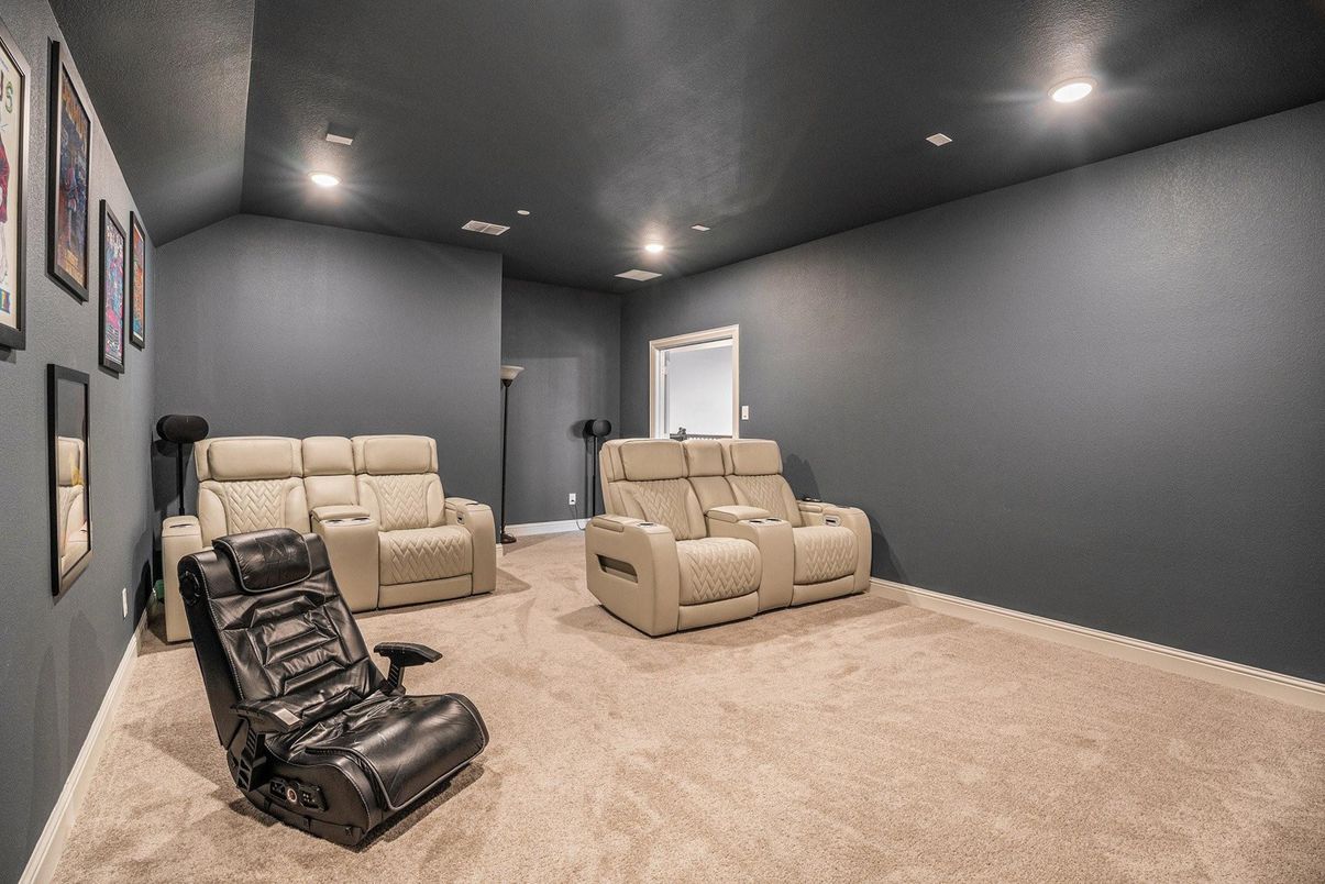 Home Theatre Room, Interior, Recessed Lighting, Theatre Room