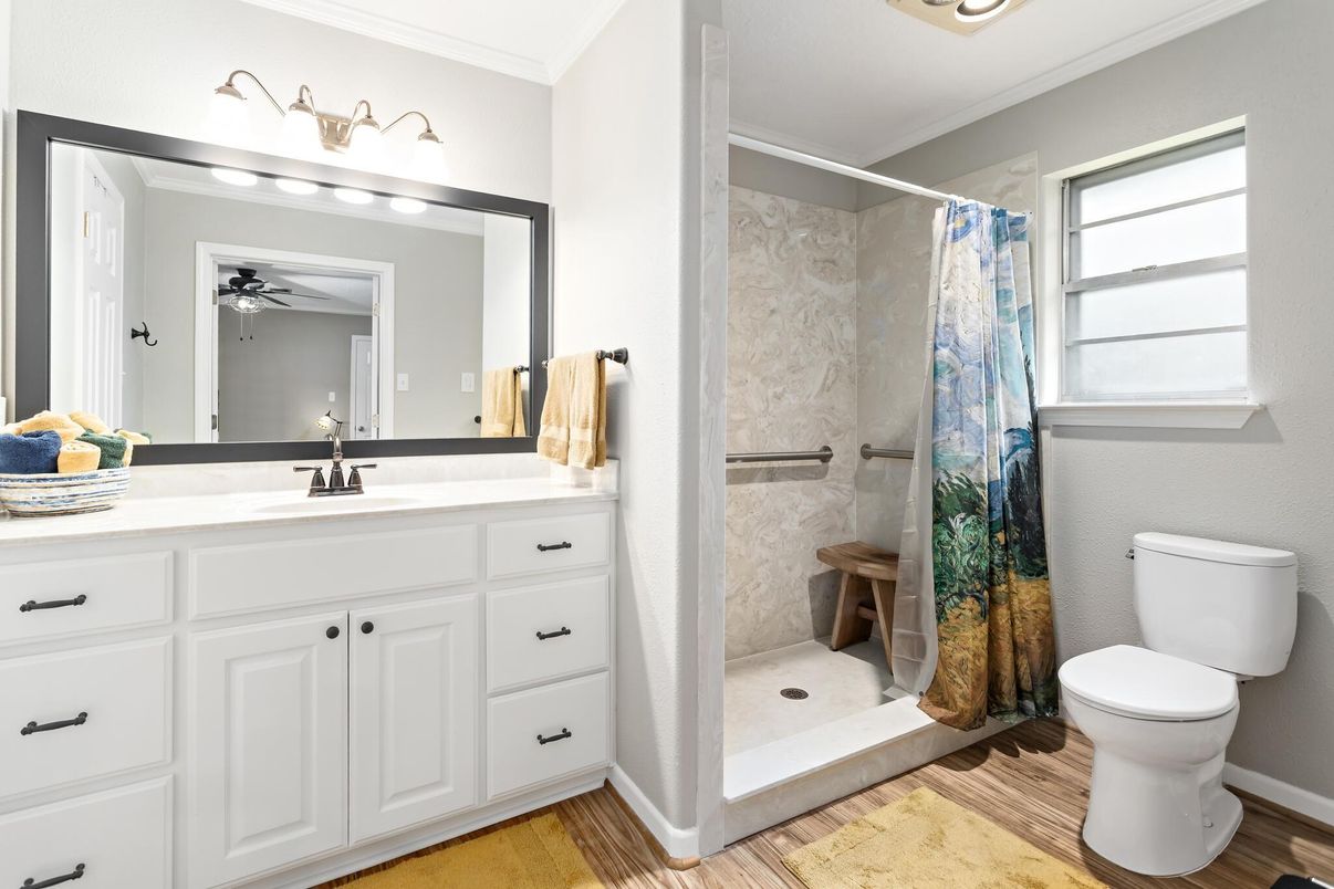 Bathroom, Interior, Wood Texture Flooring