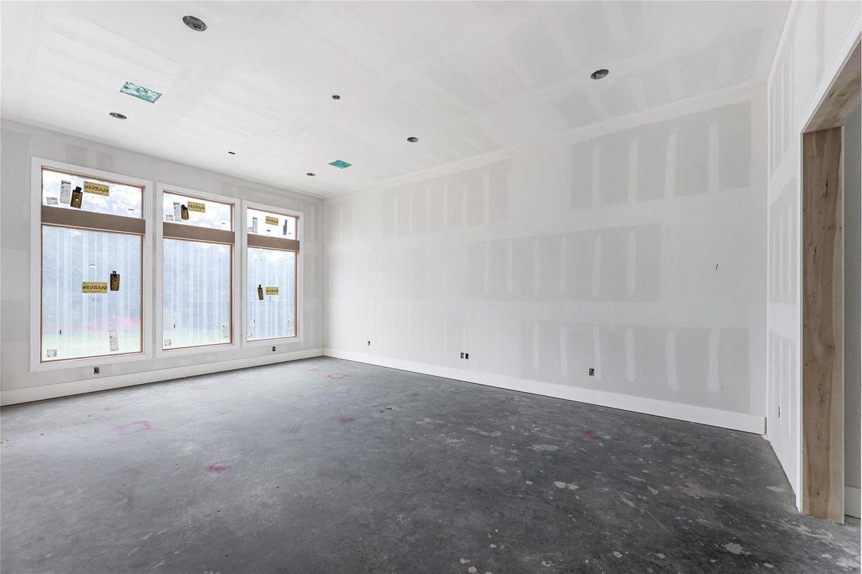 Empty room, Interior, Recessed Lighting