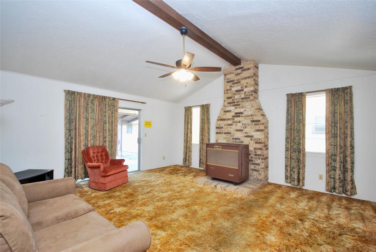 Fireplace, Interior, Wooden Beams
