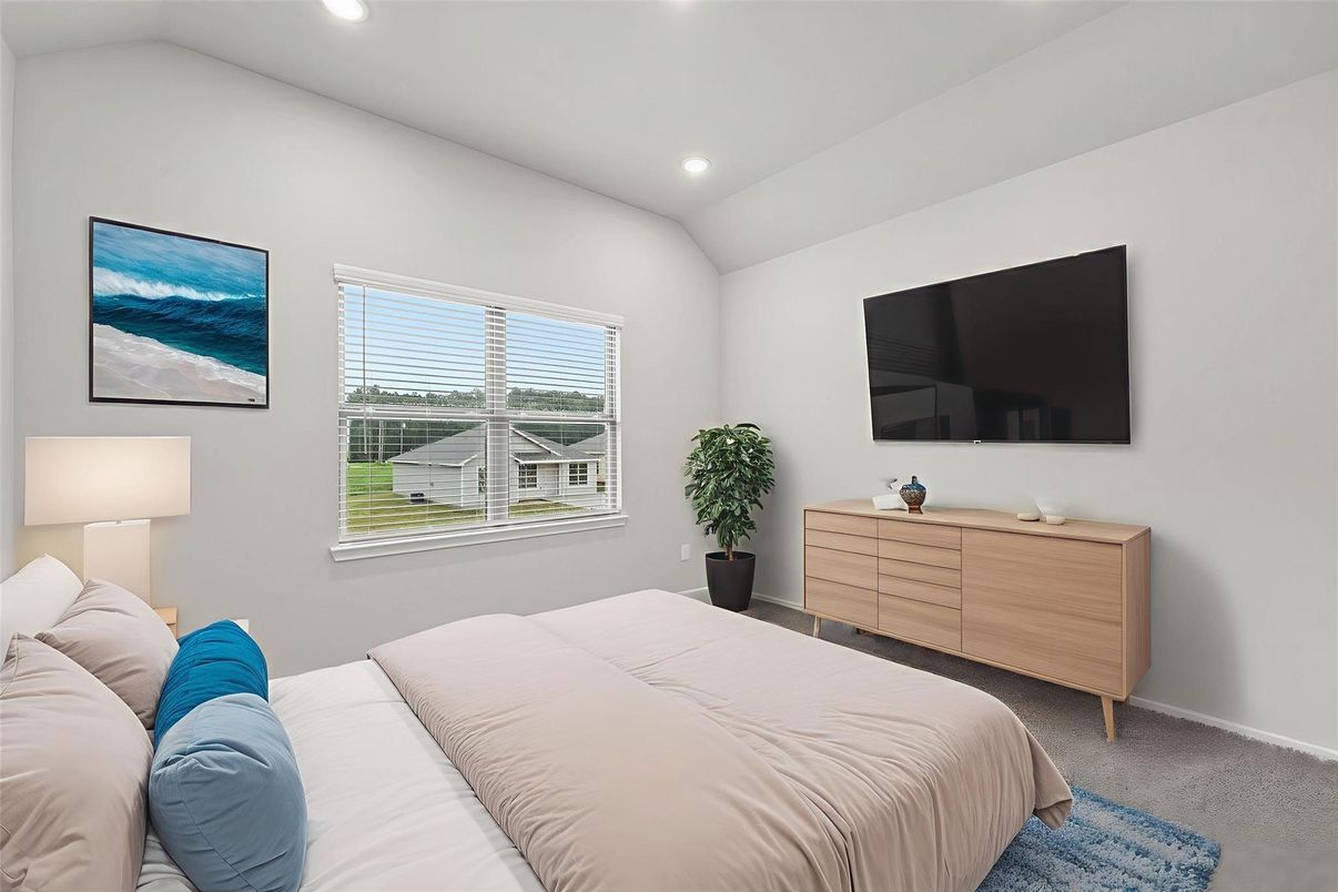 Bedroom, Interior, Recessed Lighting