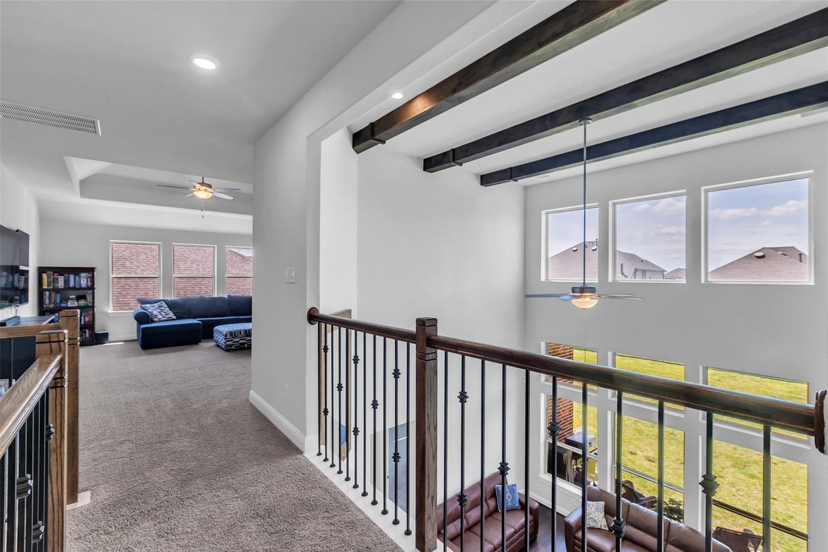 Interior, Recessed Lighting, Wooden Beams