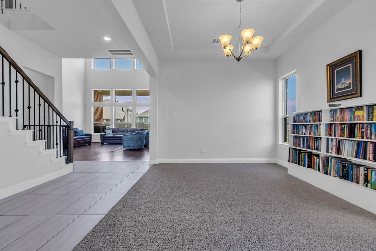 Chandelier, Interior, Recessed Lighting