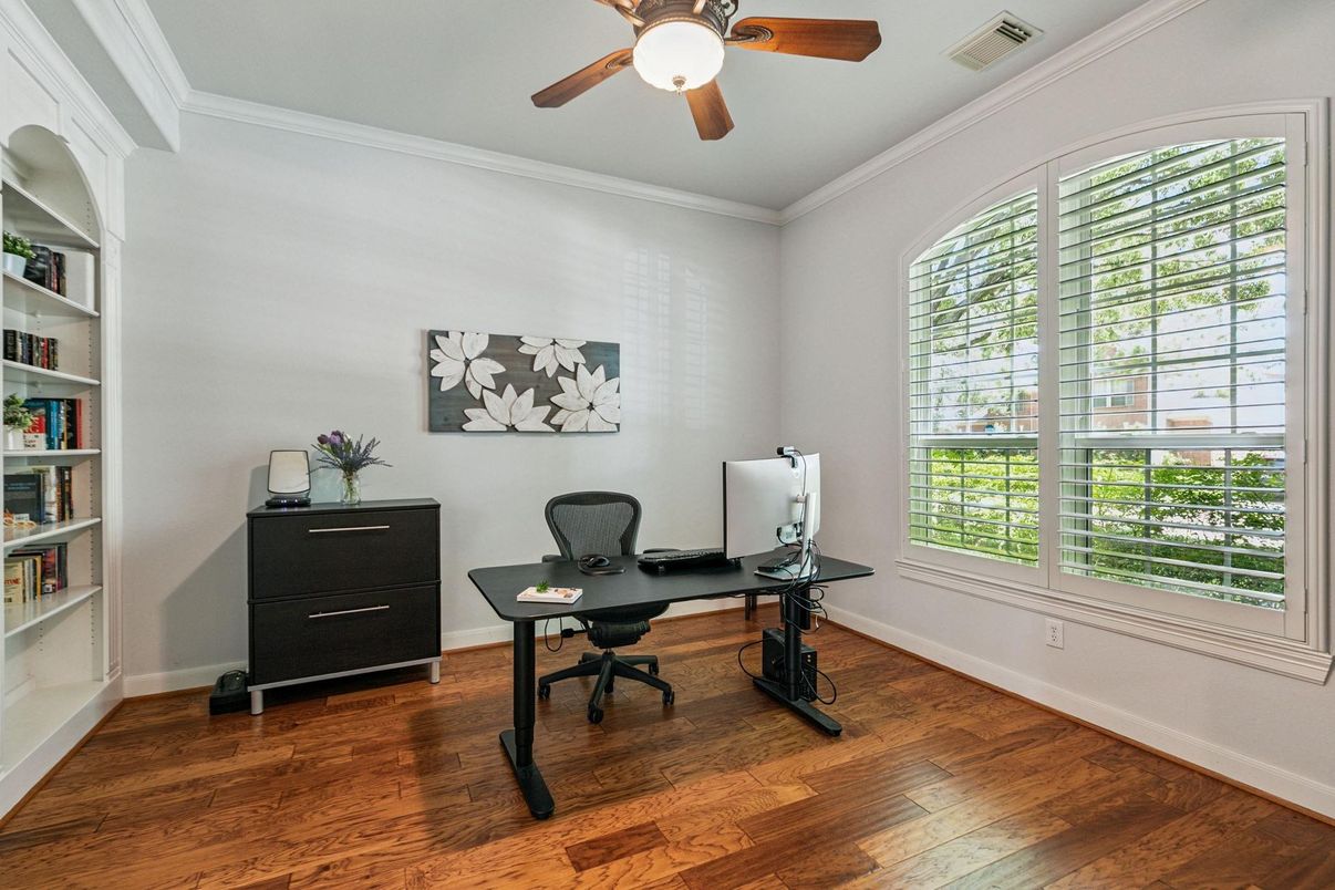 Home Office, Interior, Wood Texture Flooring