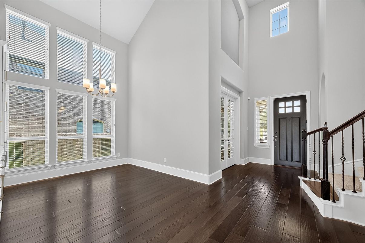 Chandelier, Interior, Pendant Lights, Wood Texture Flooring