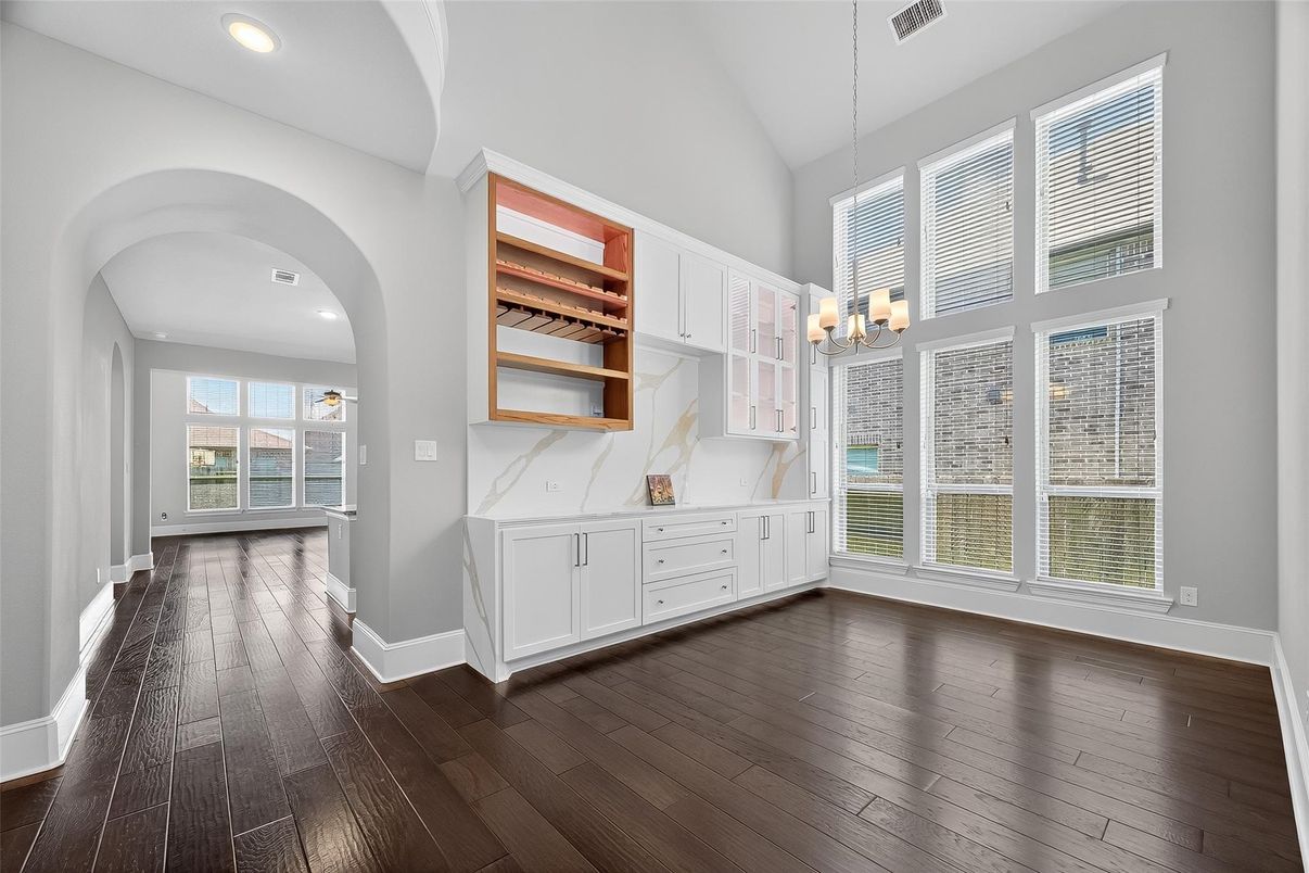 Chandelier, Interior, Pendant Lights, Recessed Lighting, Wood Texture Flooring