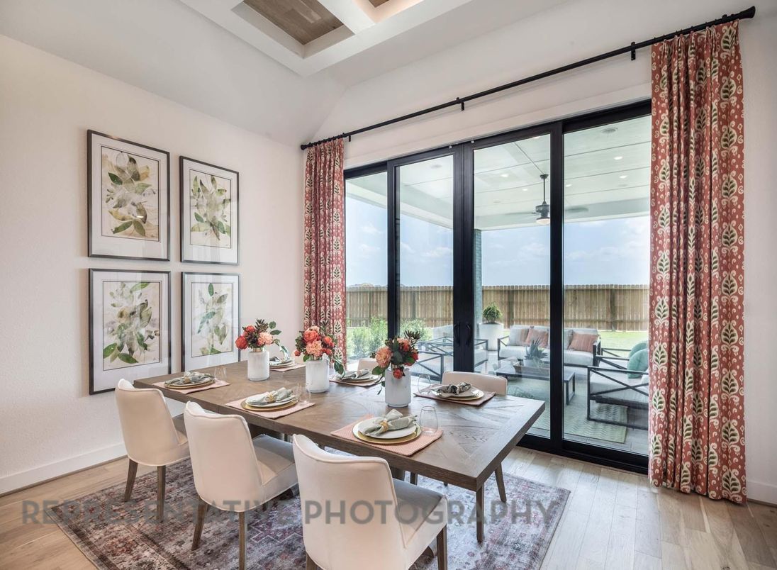 Dining room, Interior, Wood Texture Flooring