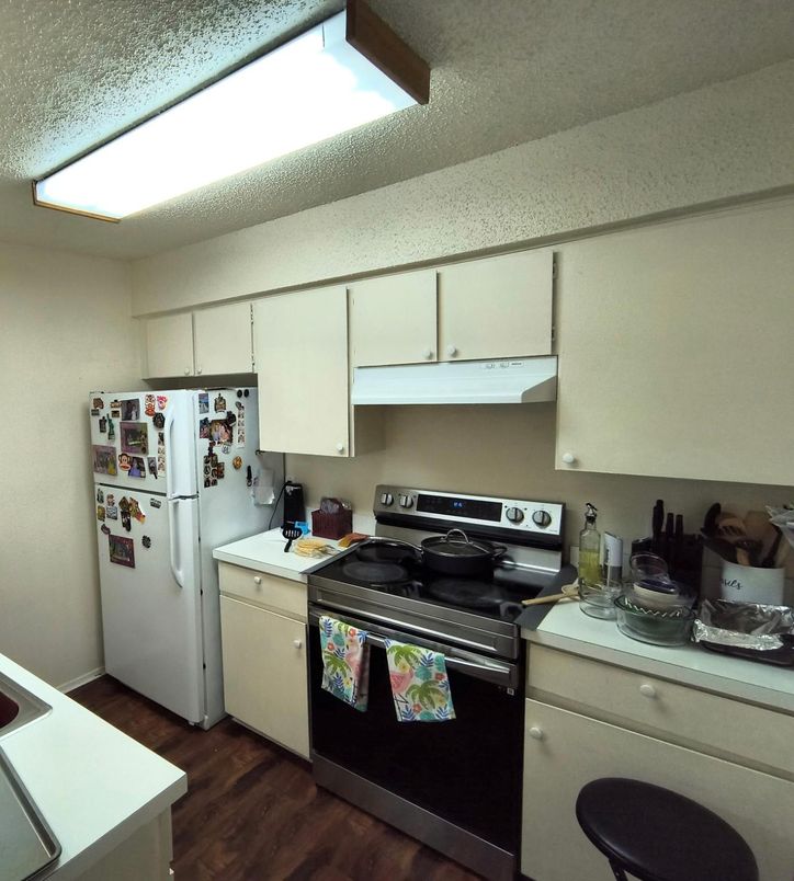 Interior, Kitchen, Wood Texture Flooring