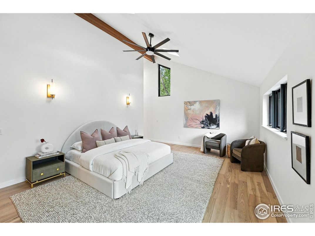 Bedroom, Interior, Wood Texture Flooring
