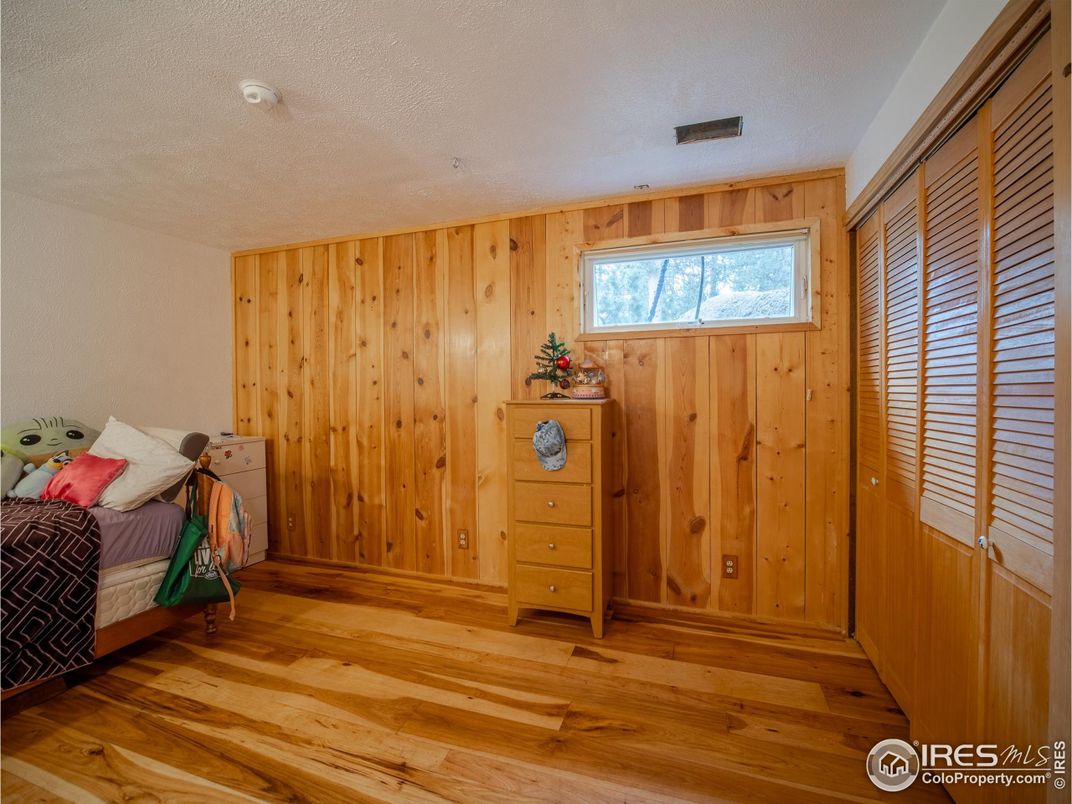 Bedroom, Interior, Wood Texture Flooring, Wooden Walls