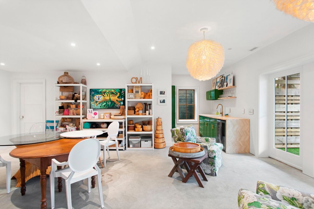 Chandelier, Home Office, Interior, Recessed Lighting