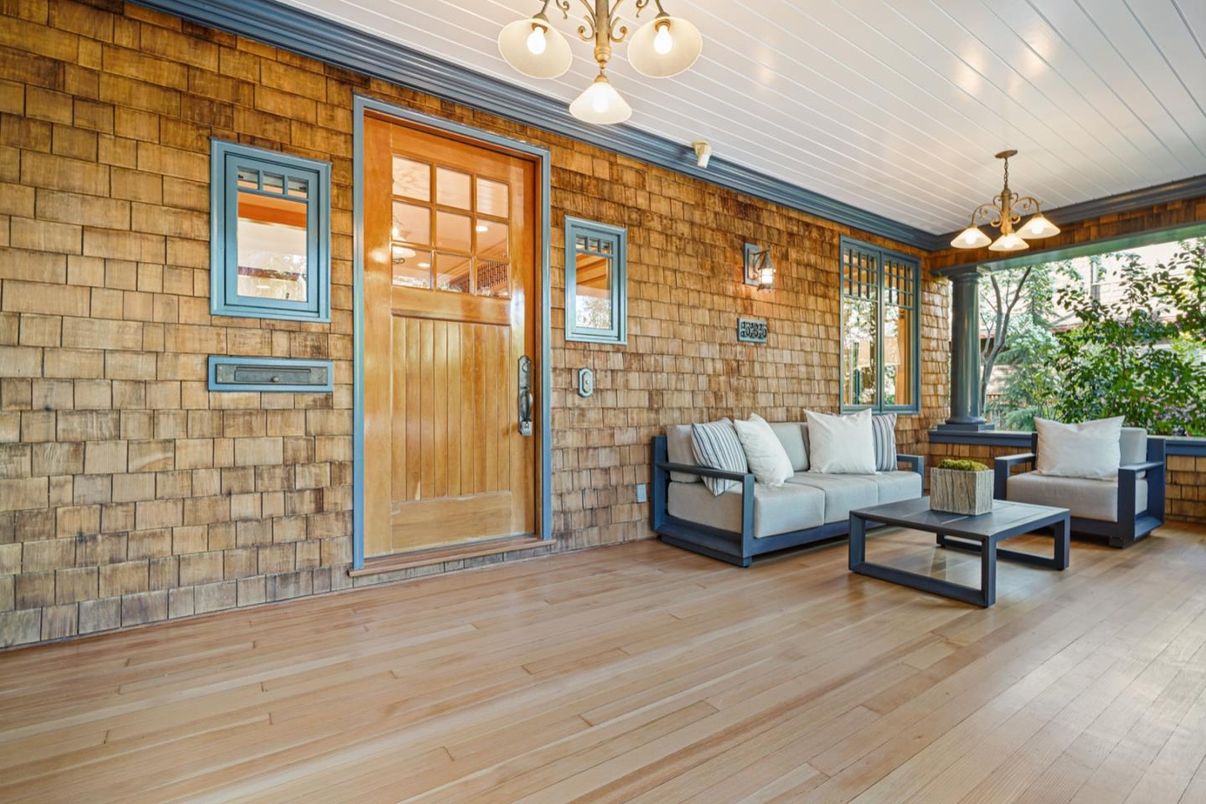 Interior, Living room, Pendant Lights, Stone Walls, Wood Texture Flooring, Wooden Walls