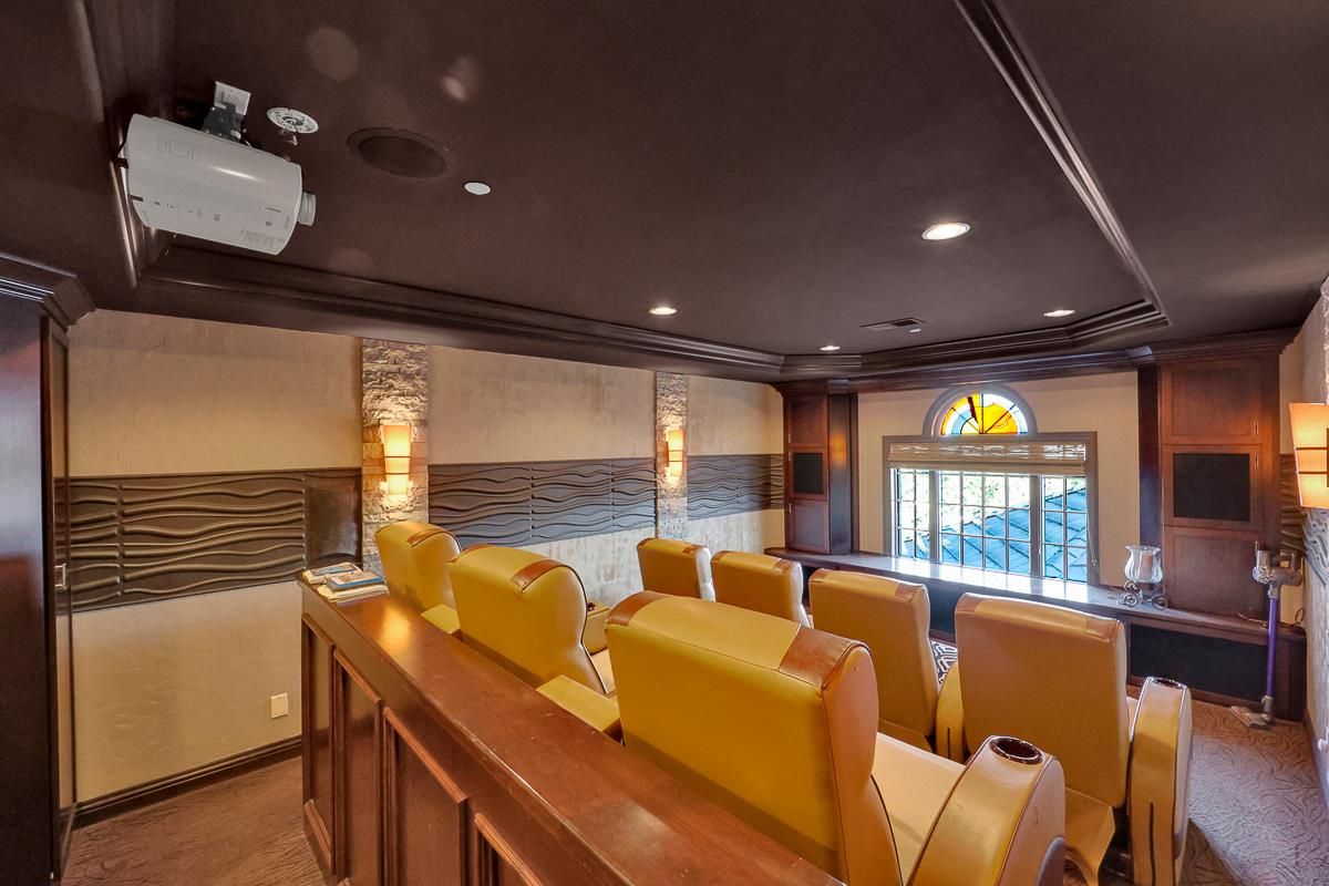 Home Theatre Room, Interior, Projection Screen, Recessed Lighting, Theatre Room