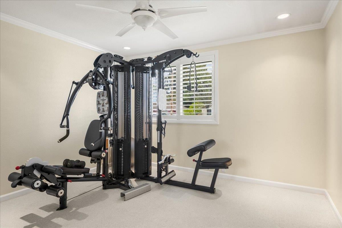 Fitness Equipment, Interior, Recessed Lighting