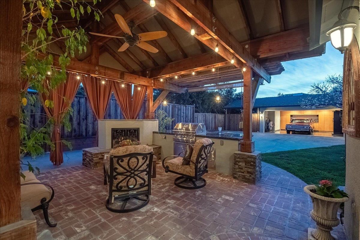 Backyard, Exterior, Fireplace
