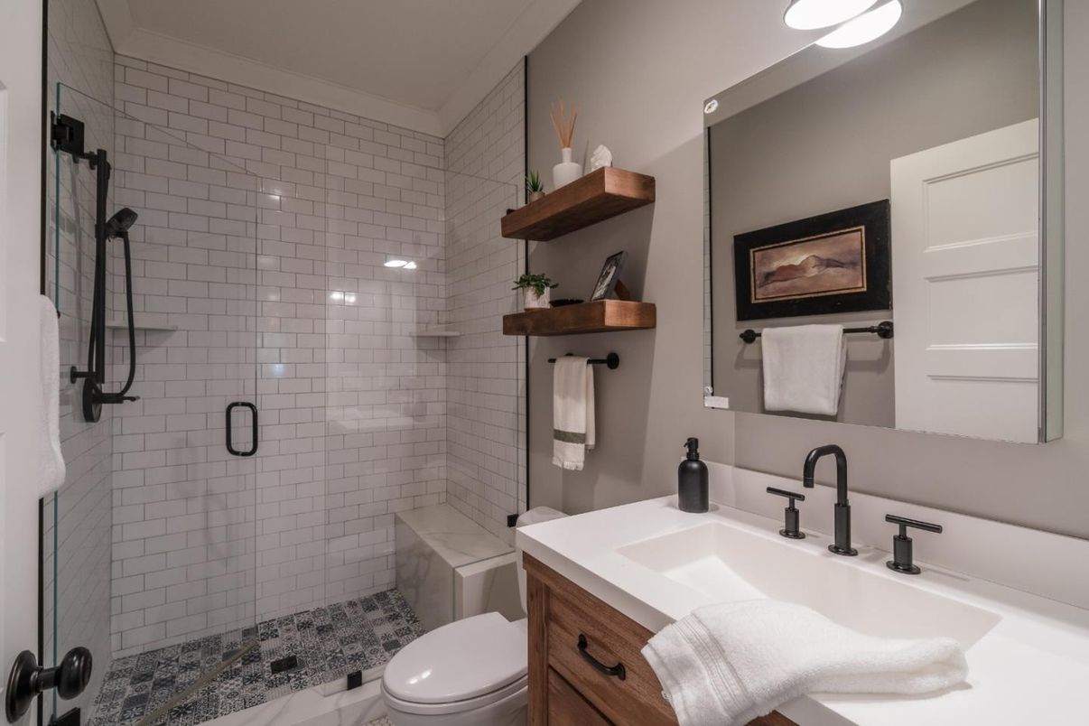 Bathroom, Glass Shower, Interior
