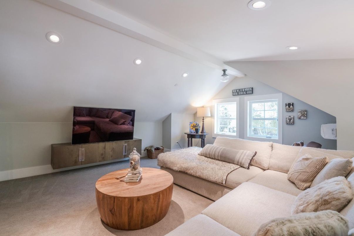 Interior, Living room, Recessed Lighting