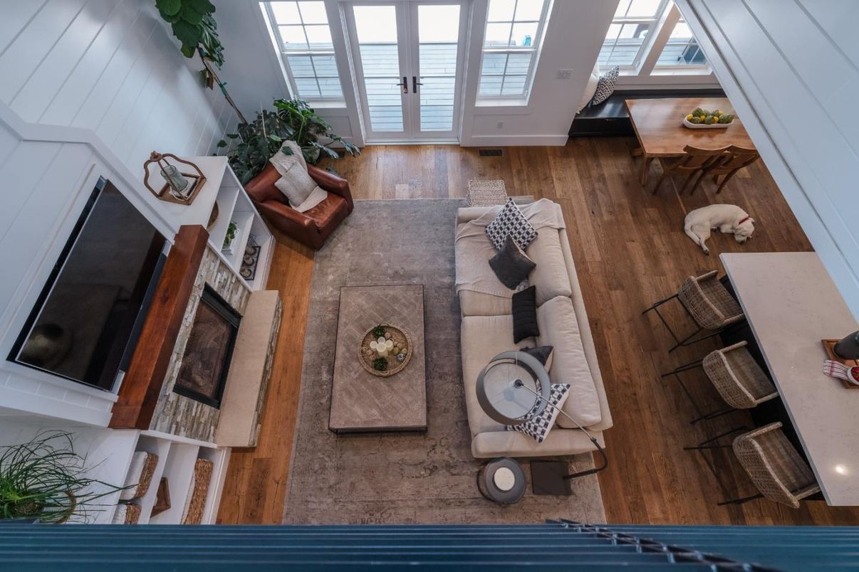 Fireplace, Interior, Living room, Wood Texture Flooring