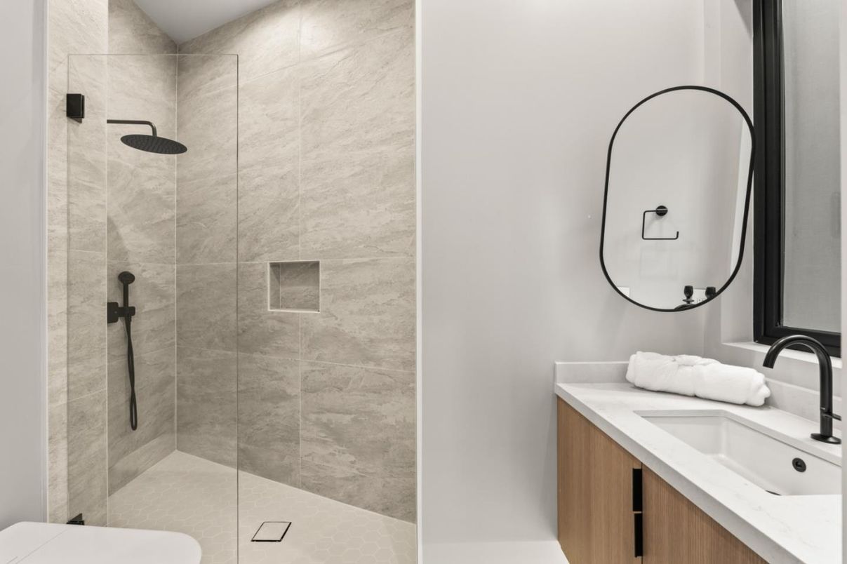 Bathroom, Glass Shower, Interior